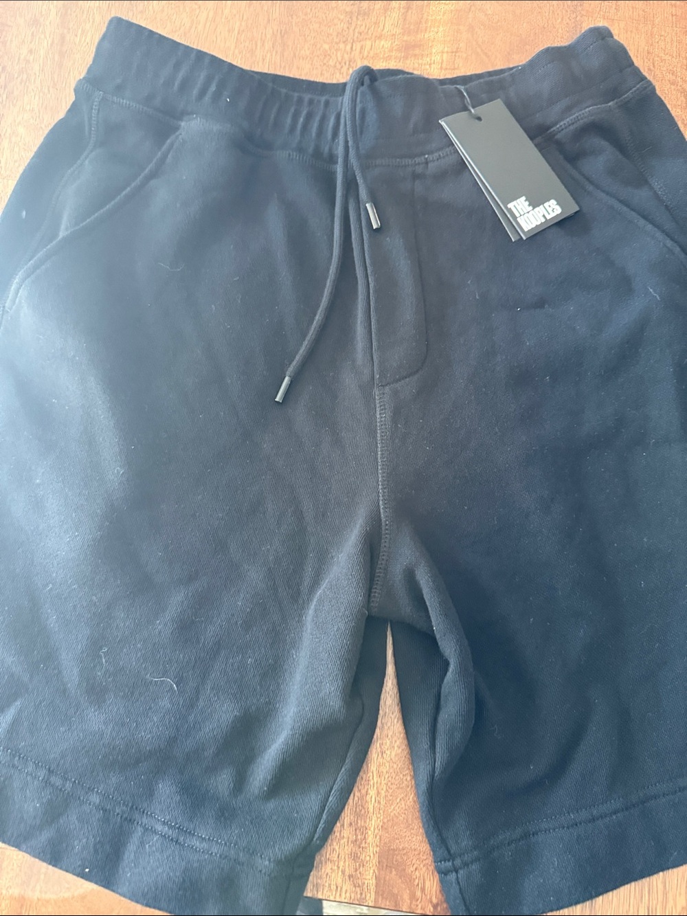 The Kooples Black Athletic Drawstring Shorts